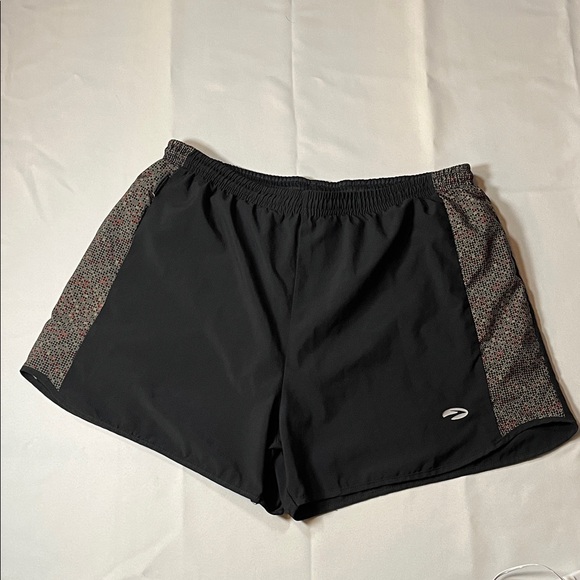 Brooks Pants - Brooks Black and Gray Athletic Shorts (drawstring)